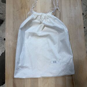 The Row White Felt Drawstring Pouch 14.5” x 17”